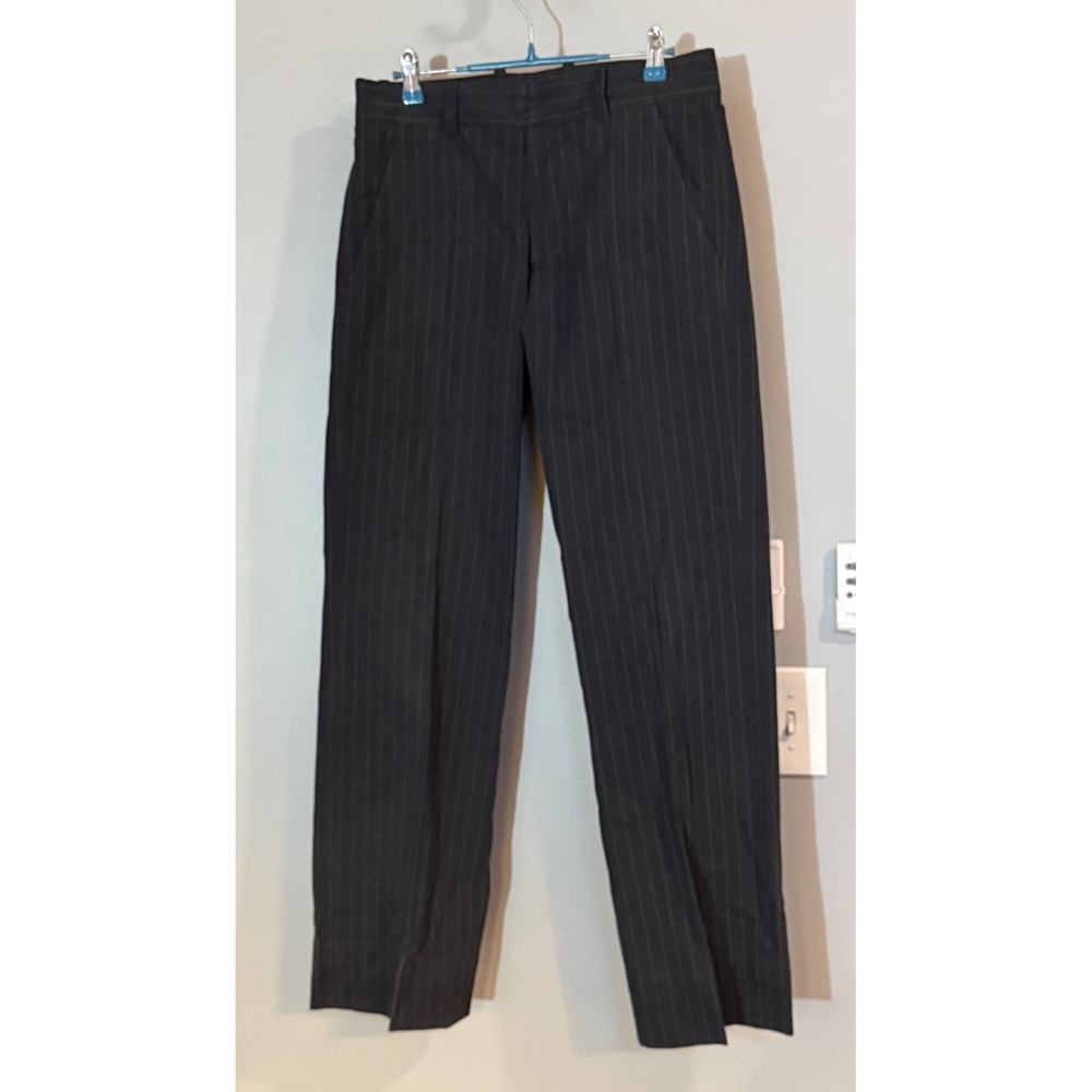 Theory Pinstripe Dress Pants Women Gray Size 30 Cotton Office Casual‎